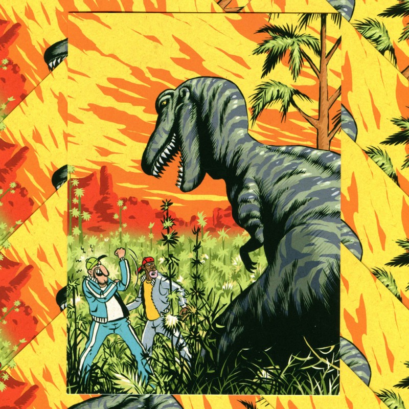 Carte Postale "Le Dinosaure" (Pixel Vengeur)
