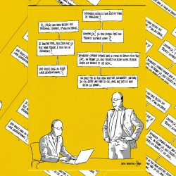 Carte postale CONversations "Inter-fessier" (Jorge Bernstein & Fabcaro)
