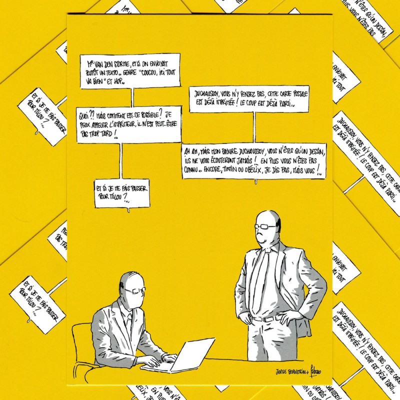 Carte postale CONversations "Texto" (Jorge Bernstein & Fabcaro)