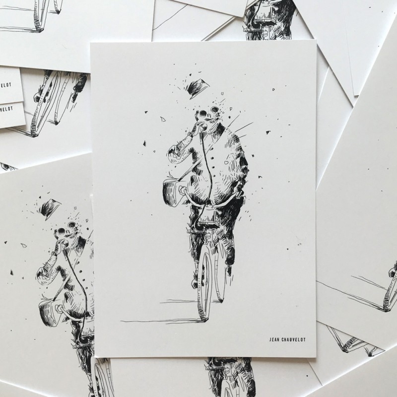 Carte postale "Vélo" (Jean Chauvelot)