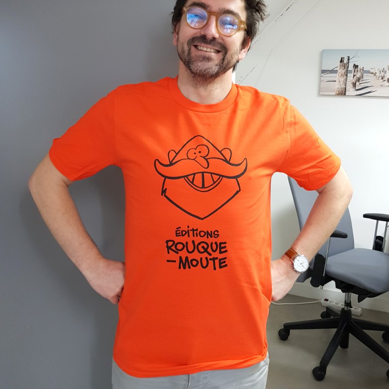 T-shirt orange Éditions Rouquemoute