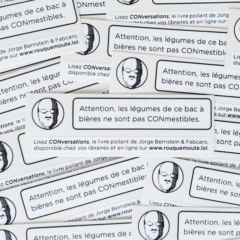 Sticker "CONmestibles" (Jorge Bernstein & Fabcaro)