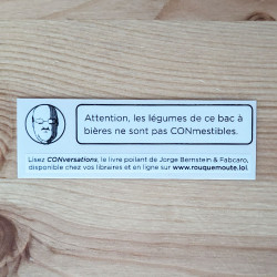 Sticker "CONmestibles" (Jorge Bernstein & Fabcaro)