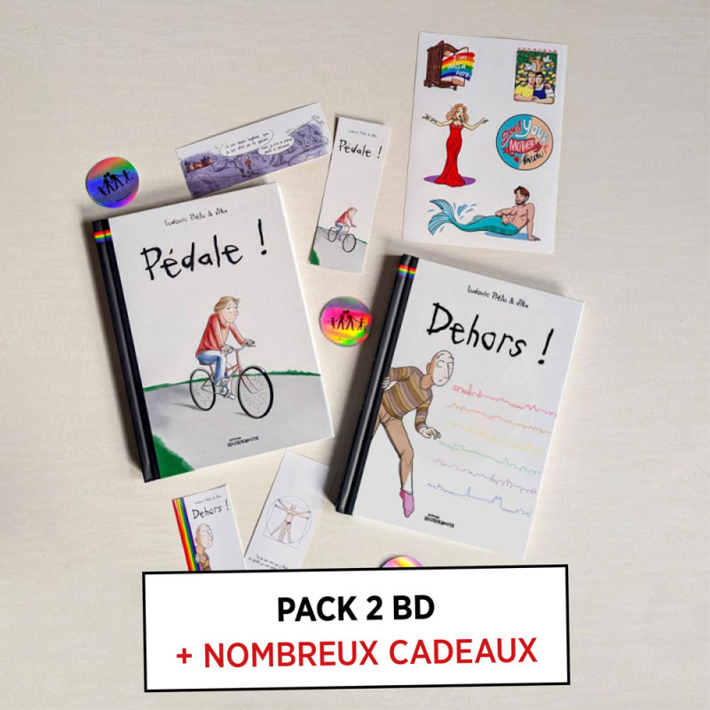 Pack 2 albums : Pédale ! + Dehors ! (Ludovic Piétu & Jika)
