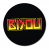 Goodie "Bisou" (sticker, badge, décapsuleur)