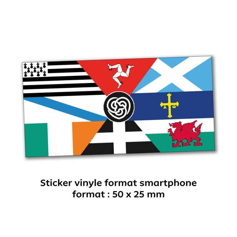 Sticker vinyle Drapeau interceltique