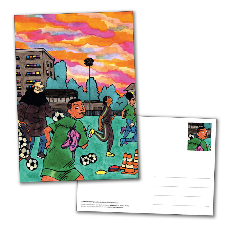 Carte postale Né.es sous la bonne étoile (A. Zéo, C. Wary, R. Belot)