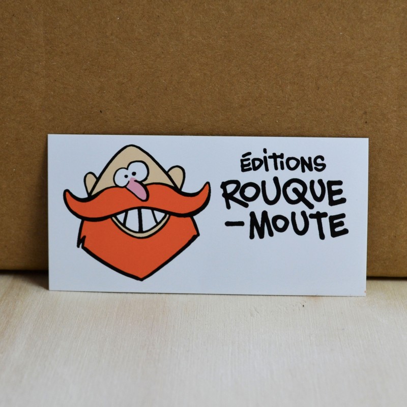 Sticker Rouquemoute n°1 - 8 x 4 cm